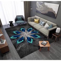 Thảm trải sàn BALI loại 1m6 x2m3 mẫu kẻ thảm trải sàn nỉ lì