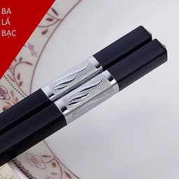 Combo 30 đôi đũa khảm vàng - Đũa ăn ăn cơm  viền vàng
