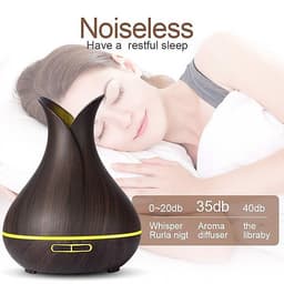 Máy phun sương, khuếch tán tinh dầu, tạo độ ẩm điều khiển từ xa Aturos GH40 (Dung tích 550ml, đèn LED 7 màu) - Hàng nhập khẩu