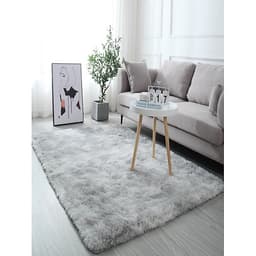 Thảm Lông Xù Màu Loang