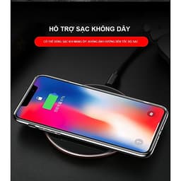 Ốp Lưng Kính Cường Lực Trong Suốt Hoàn Toàn. Lưng Kính Không Ố Vàng, Viền Máy Dẻo Cho Iphone 7/8