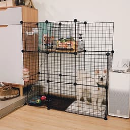 Lưới lắp ghép chuồng quây thú cưng có cửa