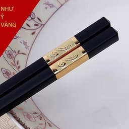 Combo 30 đôi đũa khảm vàng - Đũa ăn ăn cơm  viền vàng
