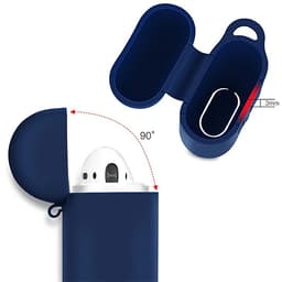 Phụ kiện chống rớt Airpods gồm hộp silicon đựng có móc khoá và dây silicon nối tai nghe quàng cổ, bao bảo vệ tai nghe, đế xỏ đồng hồ cho tai nghe Airpods (không gồm tai nghe)