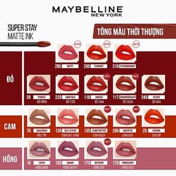 Son Kem Lì 16h Lâu Trôi Maybelline New York Super Stay Matte Ink 5ml 