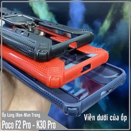 Ốp lưng cho Xiaomi Poco F2 Pro - Redmi K30 Pro - K30 Ultra iRON - MAN IRING TRONG SUỐT Nhựa PC cứng viền dẻo chống sốc