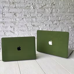 Combo ốp nhựa nhám + phủ phím silicon bảo vệ cho Macbook màu Xanh Rêu tuyệt đẹp