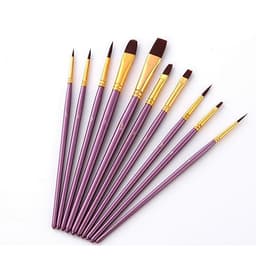 Bộ 10 Cọ Chuyên Dụng Để Tô Tranh Sơn Dầu, Vẽ Màu Nước Acrylic