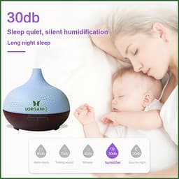 Máy khuếch tán/ máy xông tinh dầu Lorganic Giọt Nước FX2056/ Thích hợp xông phòng 15-40m2.
