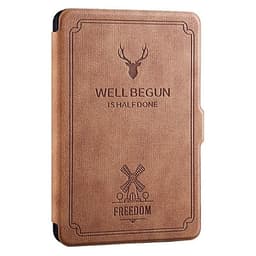 Combo Máy Đọc Sách Kindle Paperwhite Gen 10 (8GB - Màu Đen) và Bao da WELL BEGUN - Hàng nhập khẩu