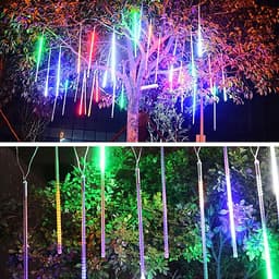 Đèn led sao băng đèn led giọt nước trang trí 8 ống 