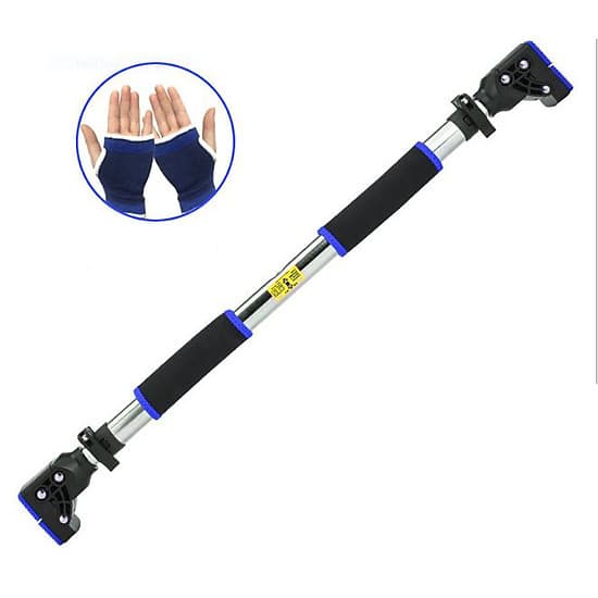Combo Xà Đơn Treo Tường 2021 Chốt Chống Xoay Chịu Lực 300kg + Găng Tay Tập Xà