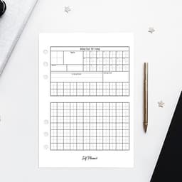 Giấy / Ruột refill sổ còng A5 học ngoại ngữ tiếng anh, tiếng trung Self Planner