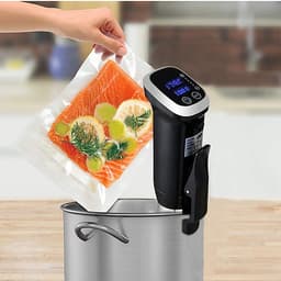 Máy nấu chậm sous vide IPX7 công nghệ chống thấm với màn hình LED và ổ cắm chuẩn châu Âu
