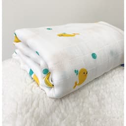 Khăn sợi tre lụa đa năng cho bé - Siêu thấm hút - Mềm mịn - An toàn cho da bé - Kích thước 120x120cm