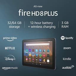Máy tính bảng Kindle Fire HD8 Plus 2020 - Ram 3Gb - 32Gb - Hàng nhập khẩu