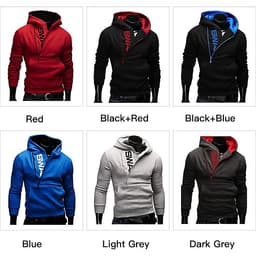 Áo Hoodies Nam Dây Kéo Cách Điệu Dài Tay Kèm Quần Dành Cho Mùa Đông