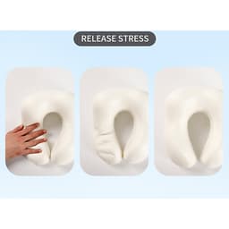 Gối chữ U cao su non chống mỏi cổ giảm stress - Hàng cao cấp 