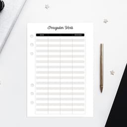 Giấy / Ruột refill sổ còng A5 học ngoại ngữ tiếng anh, tiếng trung Self Planner