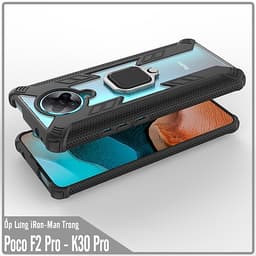Ốp lưng cho Xiaomi Poco F2 Pro - Redmi K30 Pro - K30 Ultra iRON - MAN IRING TRONG SUỐT Nhựa PC cứng viền dẻo chống sốc