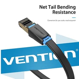 Cáp Mạng Ethernet/RJ45/LAN Vention Cat 8 SSTP đúc sẵn 2 đầu, dài 1m đến 5m - Hàng chính hãng