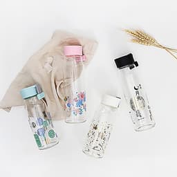 Bình đựng nước thủy tinh LOCK&LOCK Làn gió Trung Hoa LLG682WHT