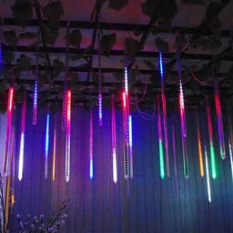 Đèn led sao băng đèn led giọt nước trang trí 8 ống 