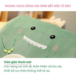 Gối tựa lưng ghế văn phòng hình thú giúp không đau lưng. Gối lót lưng vô cùng mềm mại và thoải mái