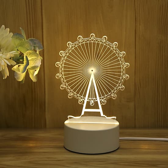 Đèn ngủ LED 3D trang trí - quà tặng độc đáo