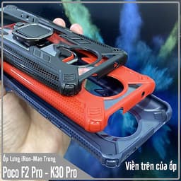 Ốp lưng cho Xiaomi Poco F2 Pro - Redmi K30 Pro - K30 Ultra iRON - MAN IRING TRONG SUỐT Nhựa PC cứng viền dẻo chống sốc