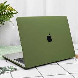 Combo ốp nhựa nhám + phủ phím silicon bảo vệ cho Macbook màu Xanh Rêu tuyệt đẹp