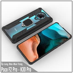 Ốp lưng cho Xiaomi Poco F2 Pro - Redmi K30 Pro - K30 Ultra iRON - MAN IRING TRONG SUỐT Nhựa PC cứng viền dẻo chống sốc