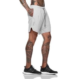 Quần Đùi Gym Nam 2 Lớp - Lót Quần Legging, Quần Short Thể Thao, Quần Legging Nam Liền Quần Đùi Tập Gym Nam SZone SQ516