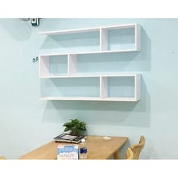 Kệ sách treo tường - Kệ gỗ trang trí 3 tầng dài 120cm x rộng 75cm  x sâu 20cm