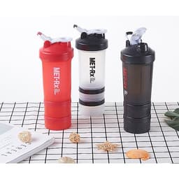 Bình Lắc Shaker, Bình Nước Gym, Bình Thể Thao Cho Gymer 4 in 1 (500ml) - Hàng Chính Hãng Amalife