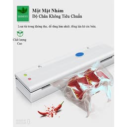 2 Cuộn Túi Hút Chân Không Thực Phẩm Một Mặt Nhám Một Mặt Trơn Dạng Hạt Mịn Hàng Chính Hãng