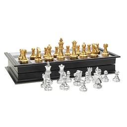Bộ cờ Vua nam châm Quân Nhũ Bạc Vàng cao cấp