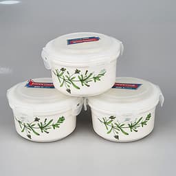 Hộp Đựng Cơm Cà Men Giữ Nhiệt 3 Tầng Happy Cook Chất Liệu Gốm Sứ Chịu Nhiệt 1400 Độ C Tặng Túi Đựng Giữ Nhiệt Cao Cấp -Hàng Chính Hãng