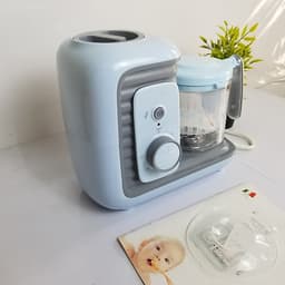 Máy hấp xay đa năng cho bé ăn dặm + Tặng kèm 1 bộ cọ bình sữa cho bé