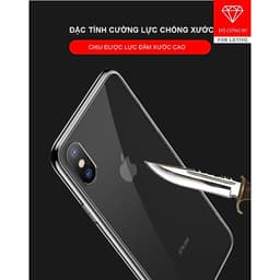 Ốp Lưng Kính Cường Lực Trong Suốt Hoàn Toàn. Lưng Kính Không Ố Vàng, Viền Máy Dẻo Cho Iphone 7/8