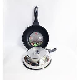 Chảo inox chống dính sâu lòng cao cấp Fivestar 3 đáy từ , inox 430, tặng 1 sạn dừa