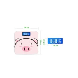 Cân Điện Tử Dùng Pin - Sạc USB Sức Khỏe Hình Chú Heo Xinh Xắn Dành Cho Gia Đình ( TẶNG KÈM THƯỚC DÂY ĐO)