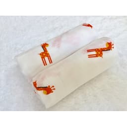 Hộp 2 khăn sợi tre lụa đa năng cho bé - Siêu thấm hút, Mềm mịn, An toàn cho da bé - kích thước 77x77cm
