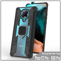 Ốp lưng cho Xiaomi Poco F2 Pro - Redmi K30 Pro - K30 Ultra iRON - MAN IRING TRONG SUỐT Nhựa PC cứng viền dẻo chống sốc