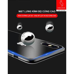 Ốp Lưng Kính Cường Lực Trong Suốt Hoàn Toàn. Lưng Kính Không Ố Vàng, Viền Máy Dẻo Cho Iphone 7/8