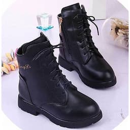 Boot bé gái trẻ em thiết kế cao cổ phong cách Hàn Quốc - B10
