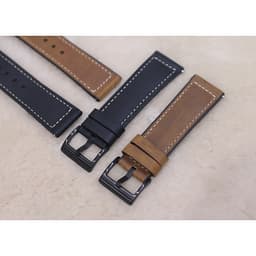 Dây da sáp dầu Vintage thay thế cho đồng hồ thông minh Smart Watch Size 20mm, 22mm Samsung Galaxy/ Huawei GT2/ Xiaomi