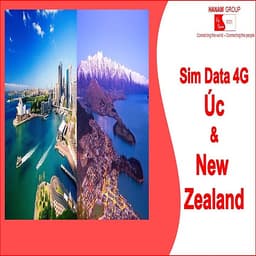 Sim Data 4G Úc-Newzealand Không Giới Hạn Dung Lượng