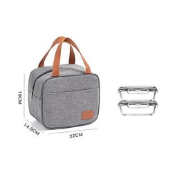 Túi đựng hộp cơm giữ nhiệt/ Túi đựng đồ ăn trưa/ Túi chống toả nhiệt, dày dặn, có tay xách, phong cách Hàn Quốc thời trang, hiện đại Ver.6