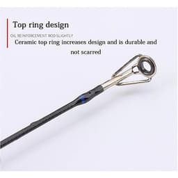 Cần câu cá lure 2m4  - Kèm máy ngang kim loại cao cấp - Tặng kèm 1 ngọn cần + 1 hộp cước BCL04 " Máy giao màu ngẫu nhiên - Cam - Xanh " 